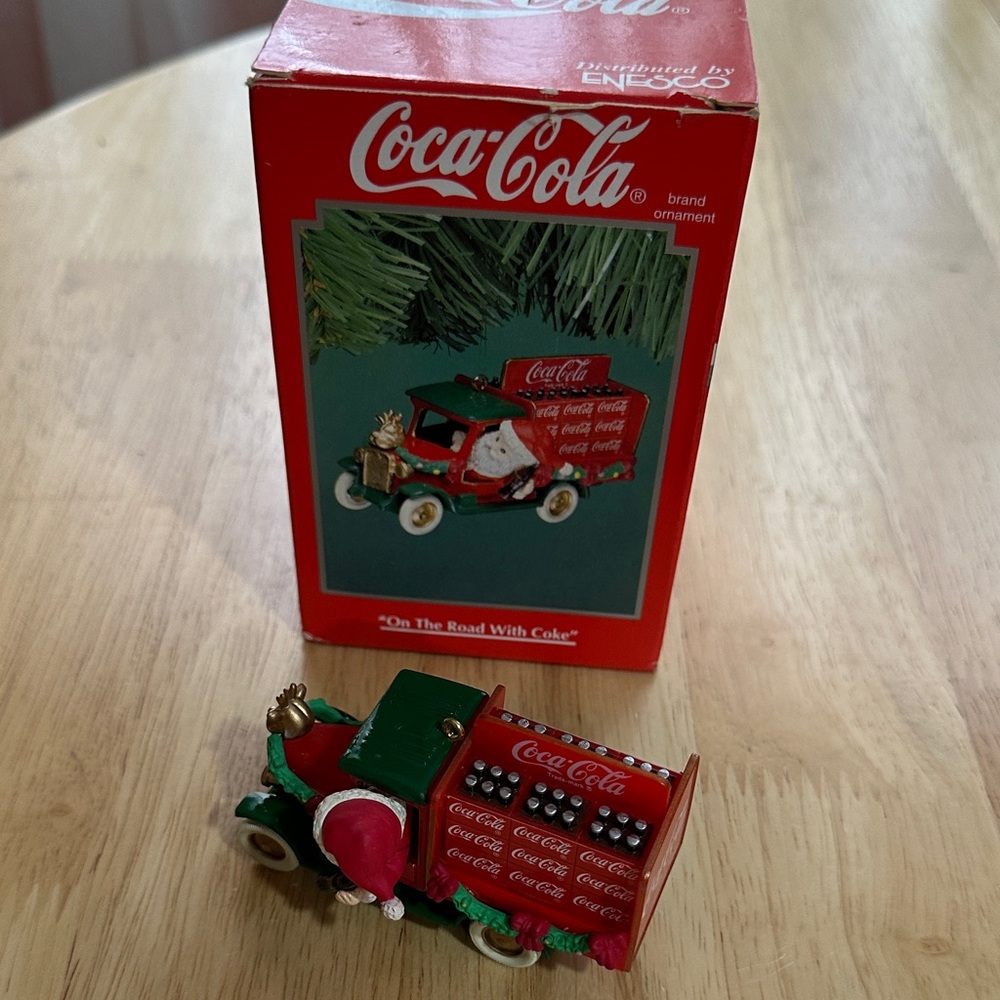Coca Cola Festive Red and Green Toy Truck